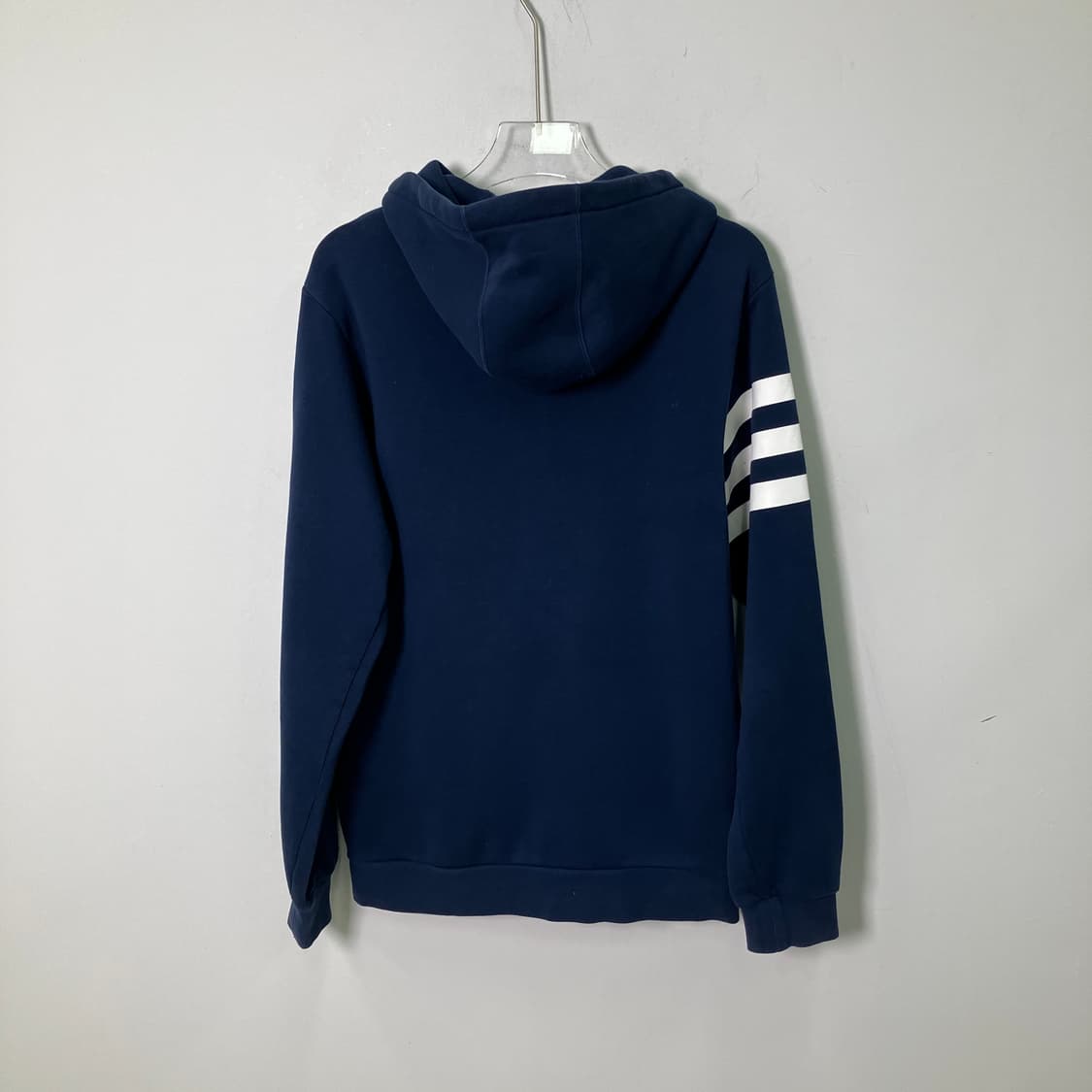 아디다스 네이비 로고 후드 집업 상품이미지2