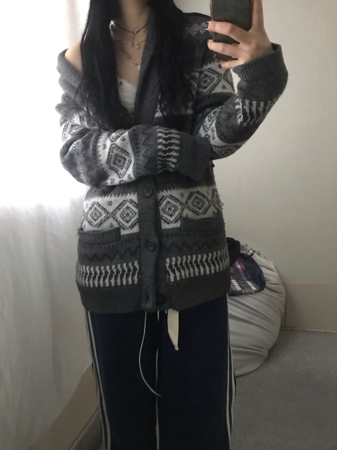 아베크롬비 그레이 노르딕 니트가디건 상품이미지6