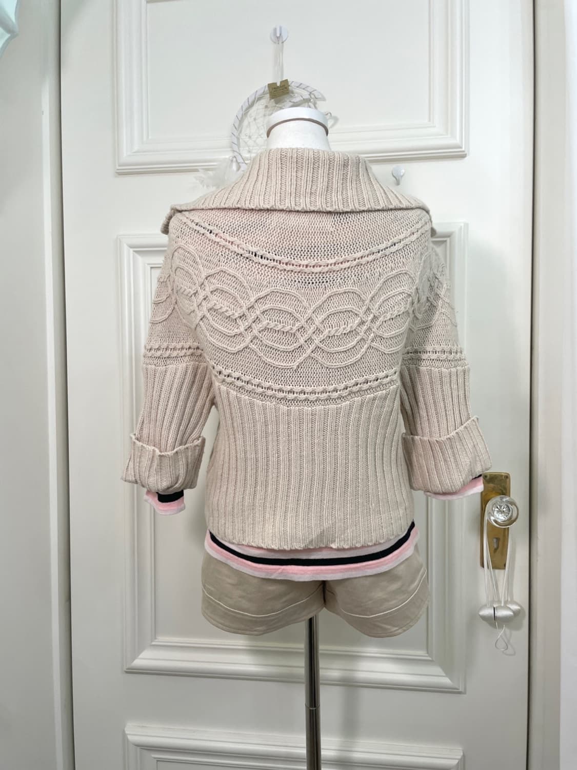 creambeige button point mini pants 상품이미지8