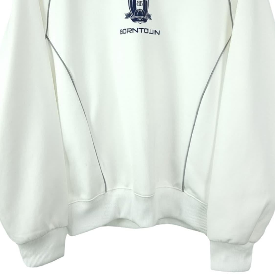 [본투윈] 빅로고 프린팅 오버사이즈 맨투맨 아이보리 M19914 상품이미지5