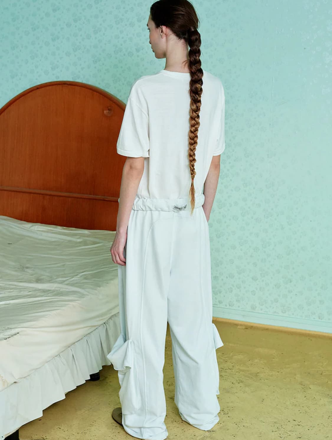 오픈와이와이 Rolled Waist Sweat Cargo Pants 카고 상품이미지2