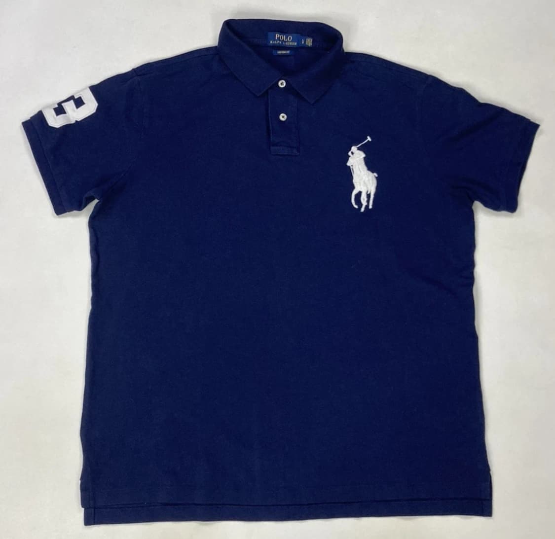 폴로 랄프로렌 빅포니 카라티 네이비 화이트 상품이미지1