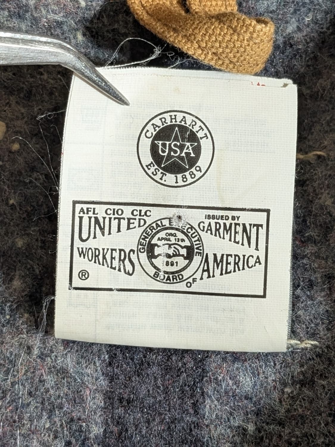 칼하트 J01 디트로이트 커스텀 자켓 브라운 상품이미지8