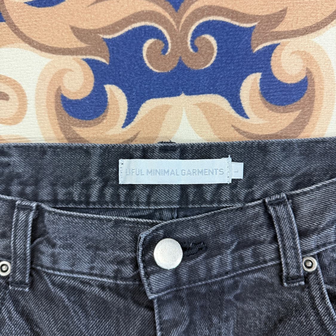 (L)라이풀 Liful 흑청 데님팬츠 상품이미지2