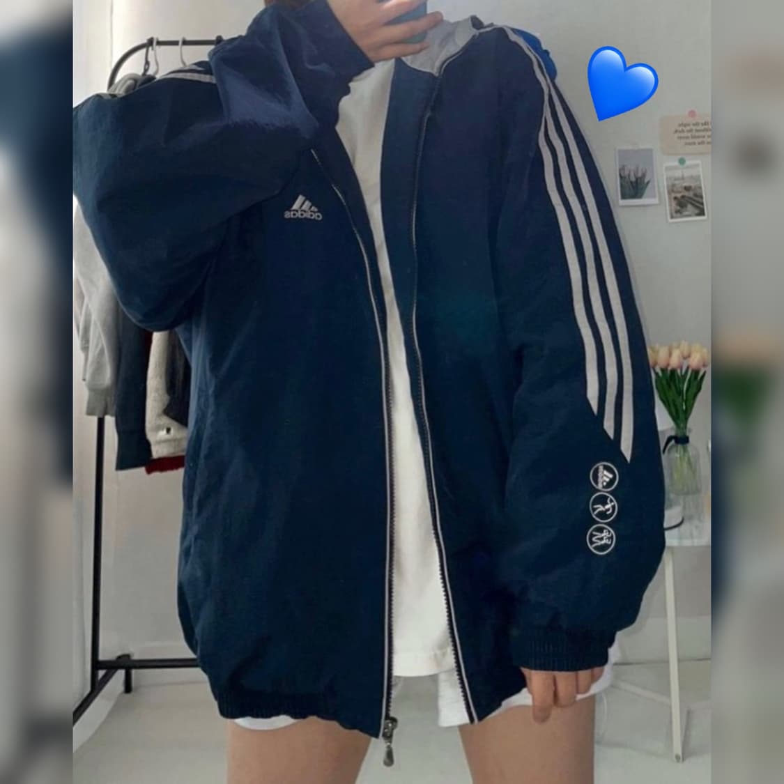 아디다스 유니크로고 누빔점퍼 자켓 상품이미지1