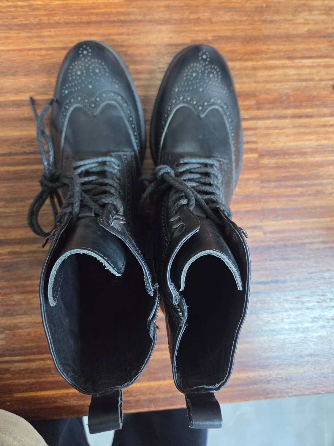 빈티지 bak 윙팁 가죽 워커 부츠 265 상품이미지2