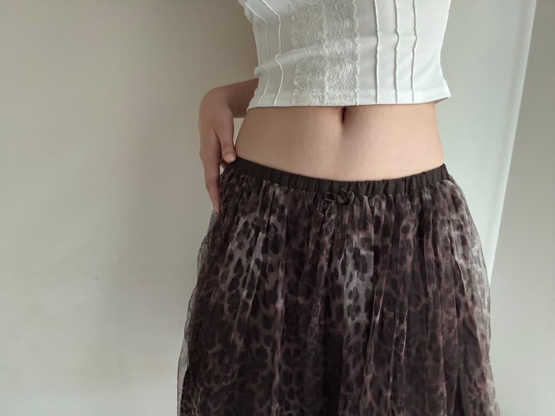 vintage leopard sha skirt 상품이미지4