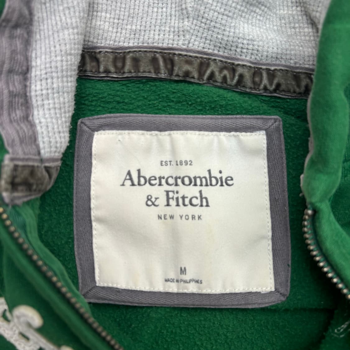 아베크롬비 y2k 빈티지 그린 후드집업 M 상품이미지7