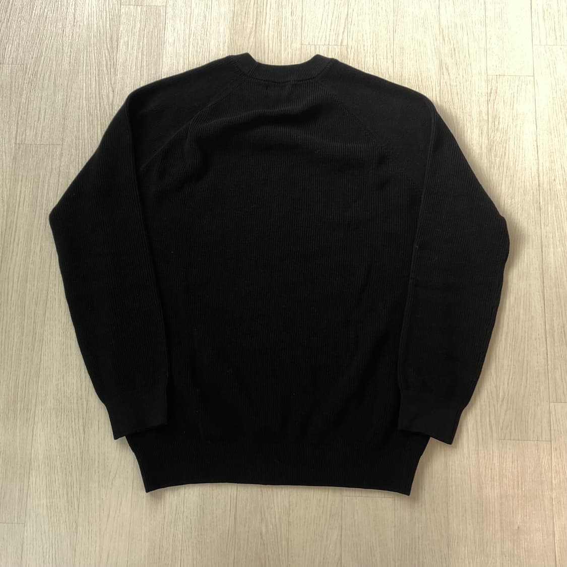 자라 코튼 니트 블랙 XL 상품이미지4