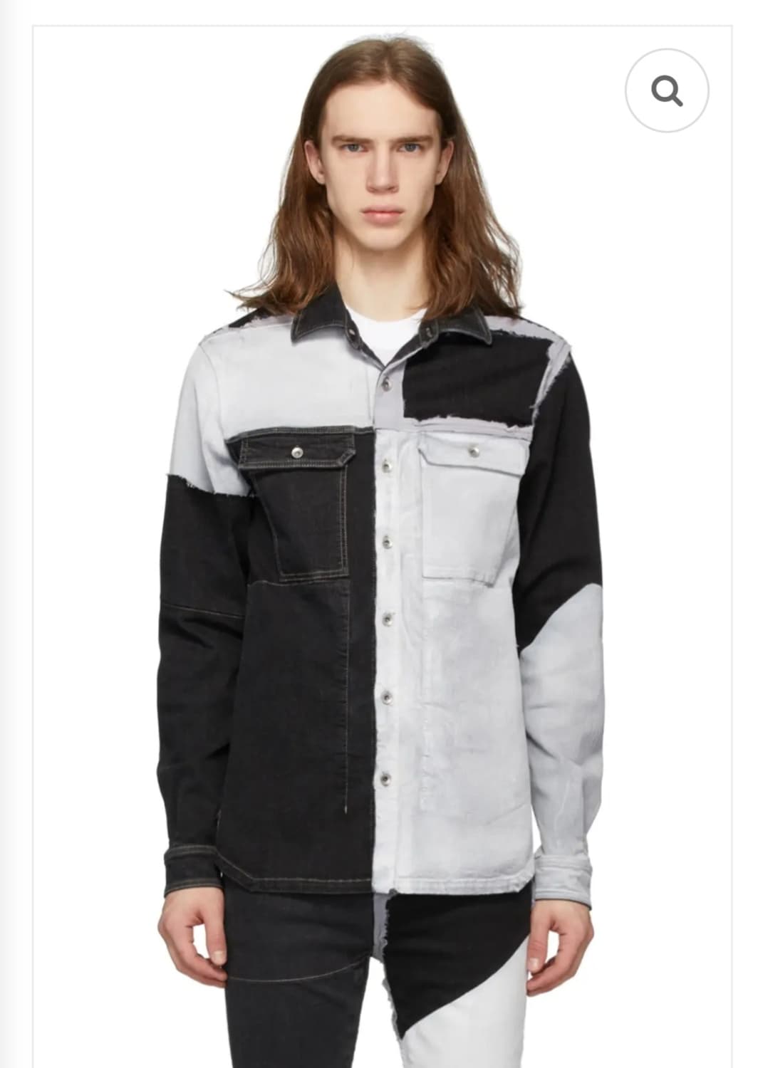 릭오웬스 타이론 데님 셔츠 자켓 m 상품이미지1