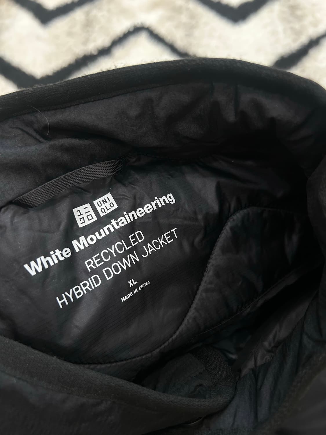 [XL]유니클로x화이트마운티어링 빅사이즈 경랑 자켓/블랙 상품이미지5