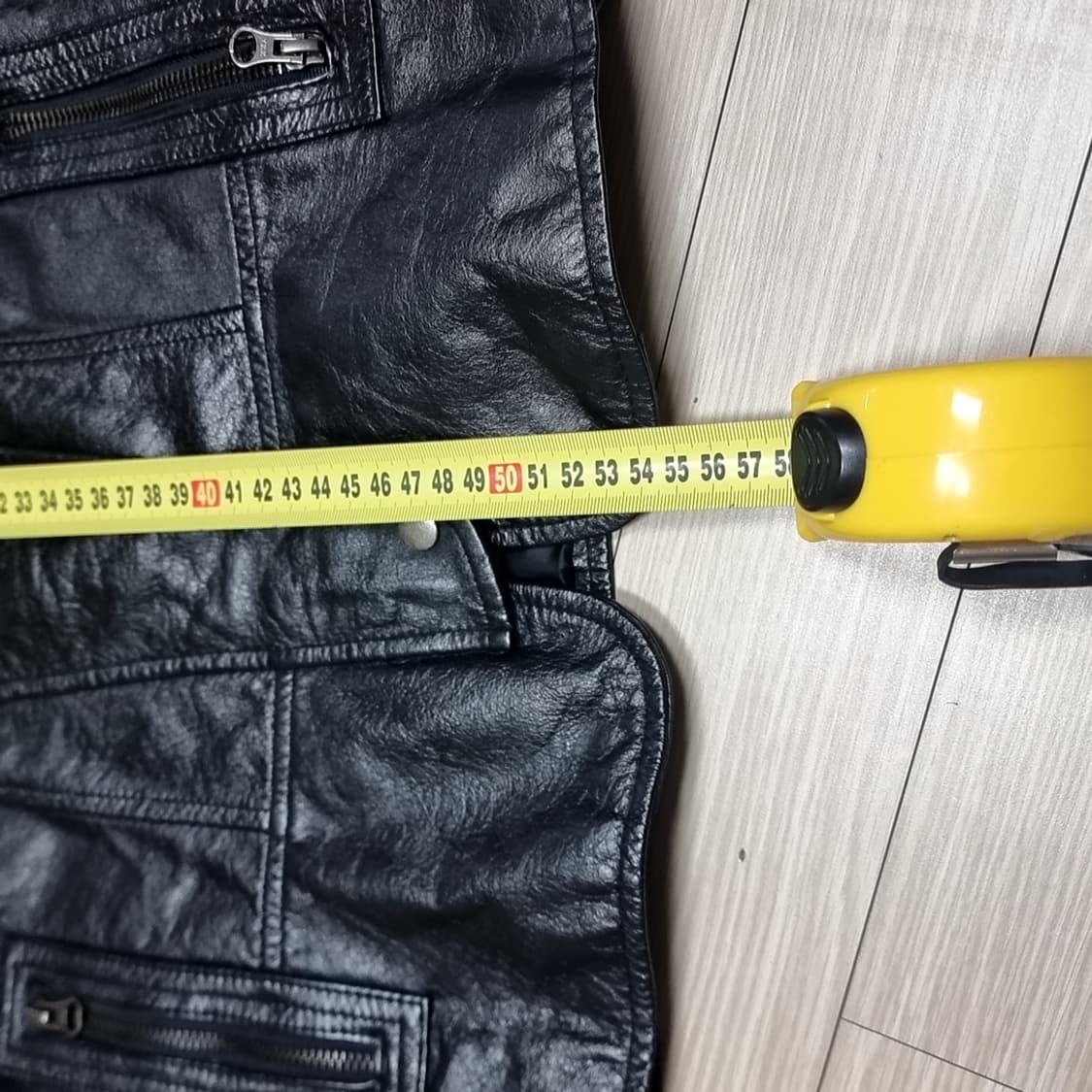 송탄 다크호스 블랙 가죽 라이더 자켓 여성(m) 상품이미지9