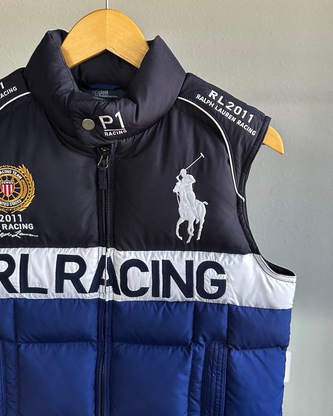 [XS]폴로 랄프로렌 빅포니 레이싱 다운 베스트 패딩 조끼 상품이미지3