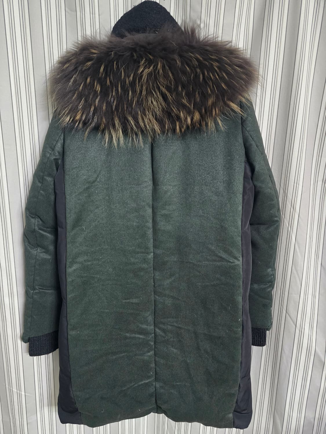 (82-94-160)한섬  SYSTEM  여성후드 털 패딩 코트 상품이미지3