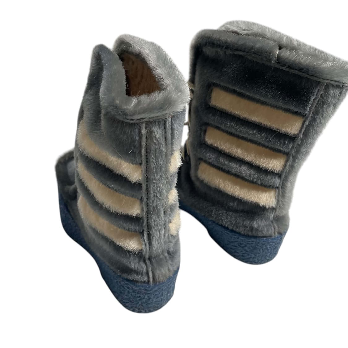 퍼 화이트 스트라이프 부츠 (italy made, 230) 상품이미지5