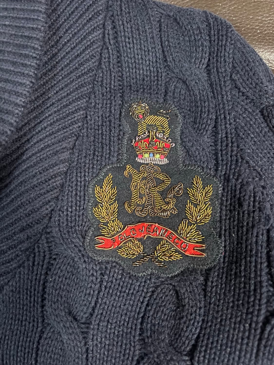 폴로진스 패치 니트가디건  상품이미지3