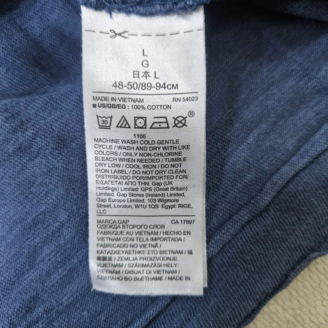 L GAP 카라 반팔 티셔츠 0312Y 상품이미지4