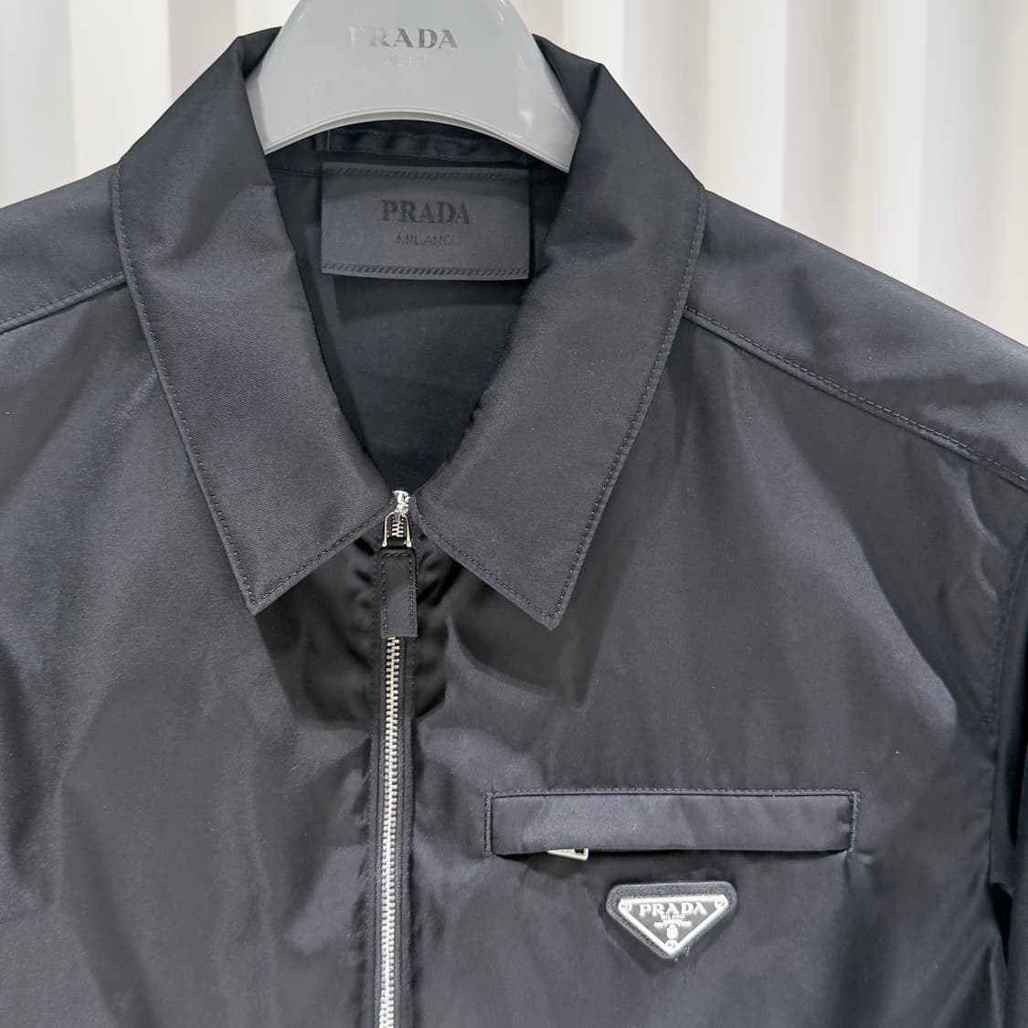 (A+/48) / 프라다 리나일론 블루종 자켓 블랙 상품이미지4