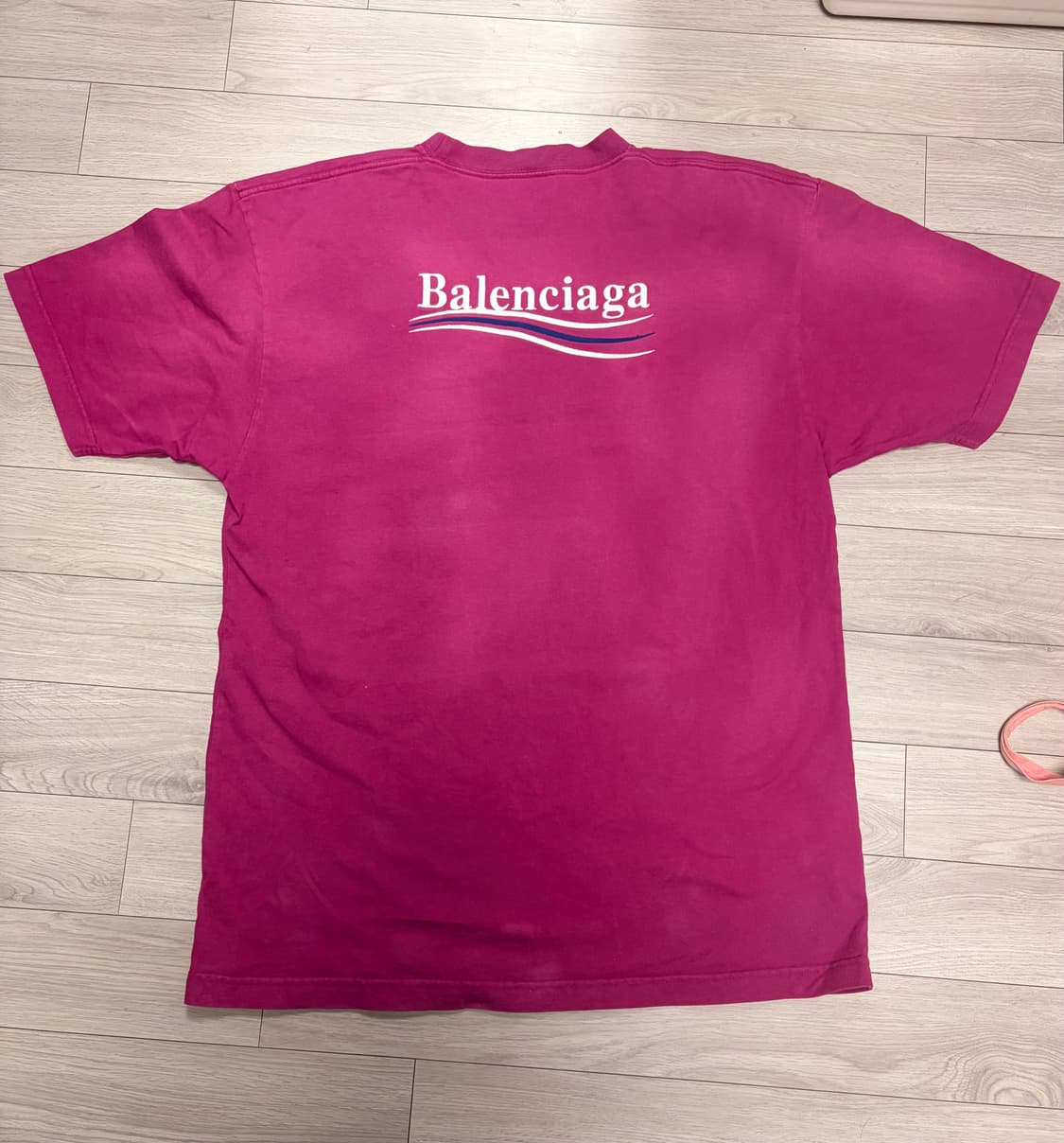 발렌시아가 폴리티컬 웨이브로고 캠페인 반팔티 상품이미지4