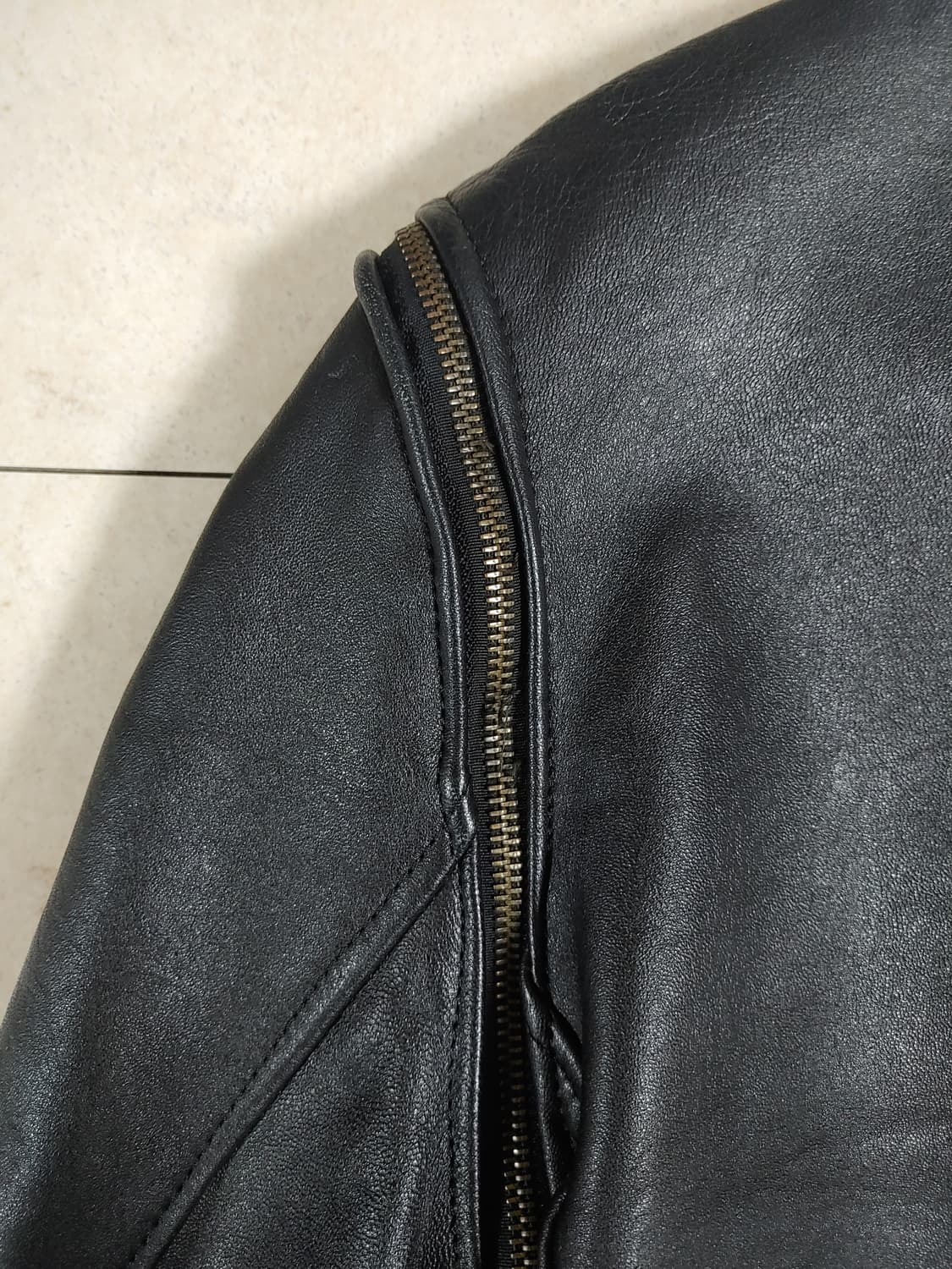 커스텀 프랑스군 플라이트 레더자켓 상품이미지3