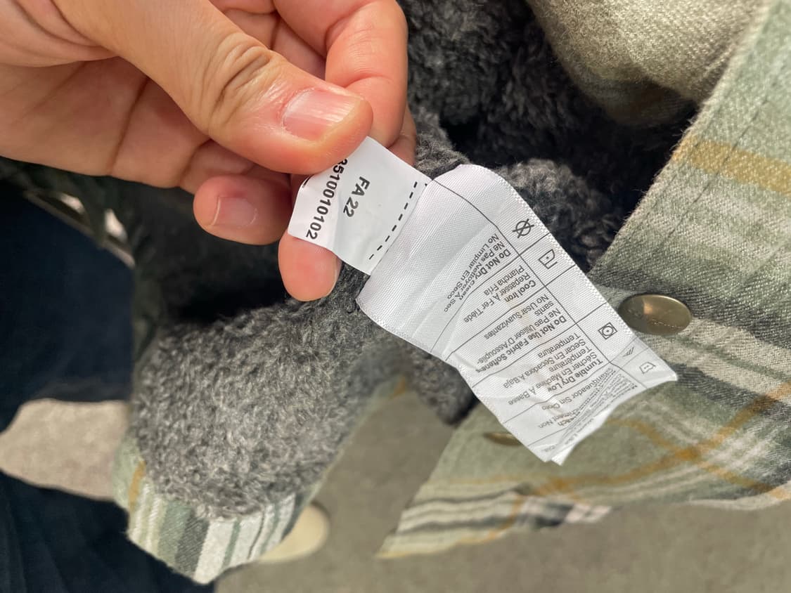 칼하트 체크 패턴 코트 남방 상품이미지5