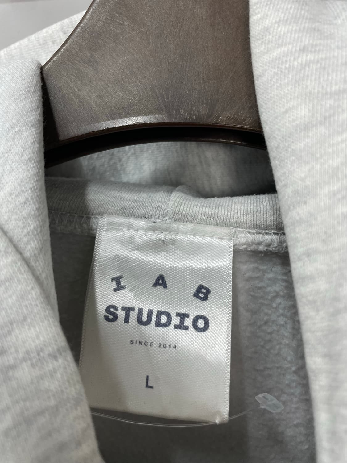 아이앱 스튜디오 라이트 그레이 후드티 H1347 상품이미지6