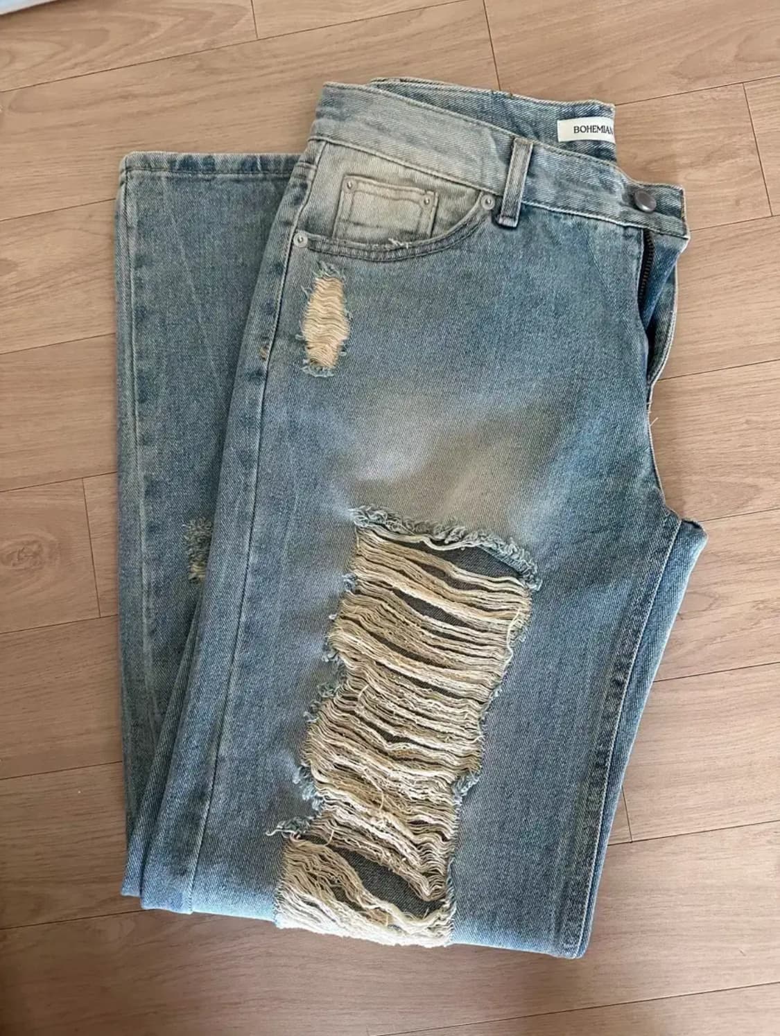 보헤미안서울 보헴서 데미지 와이드 팬츠 상품이미지2