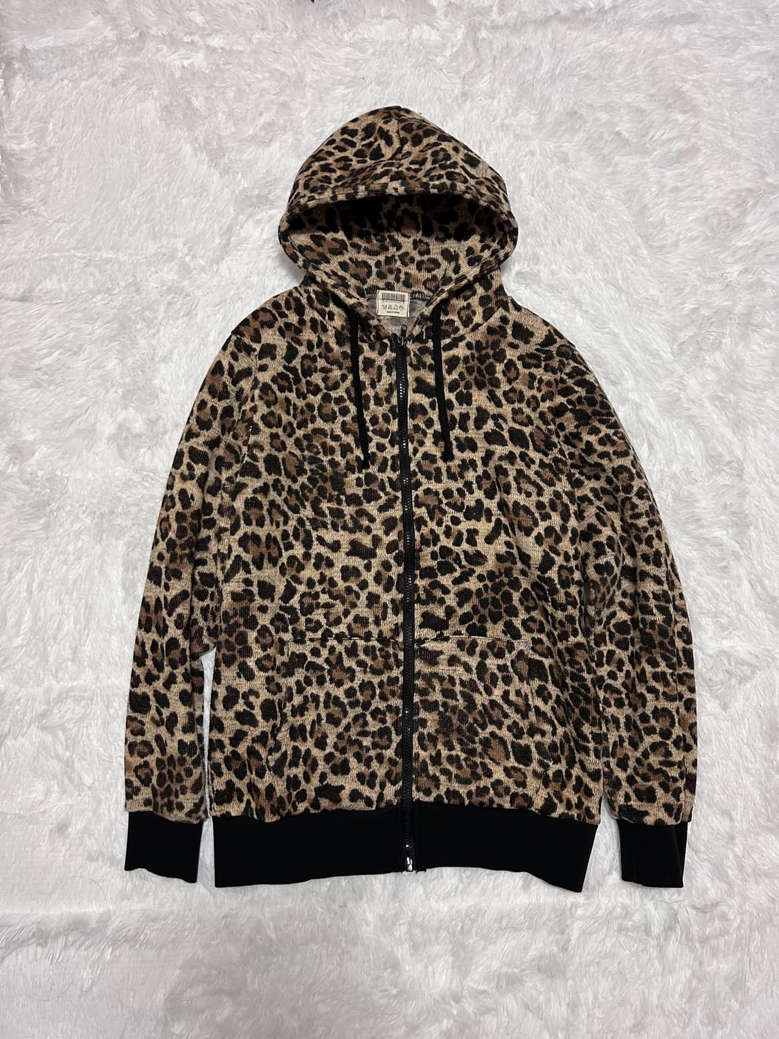 leopard y2k hood zip-up 상품이미지2