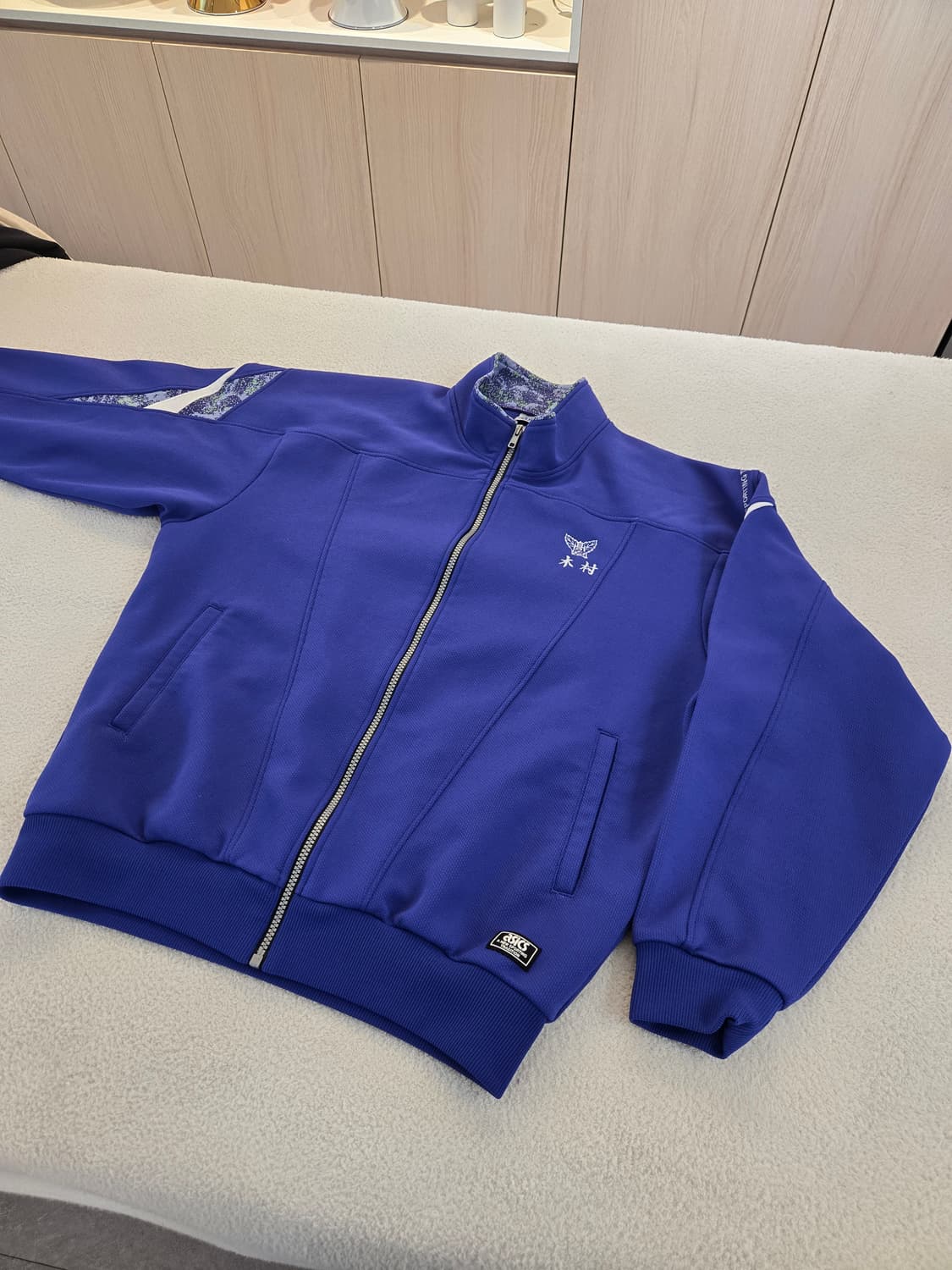 아식스 일본빈티지 고등학교 기무라 퍼플 트랙 자켓 상품이미지2