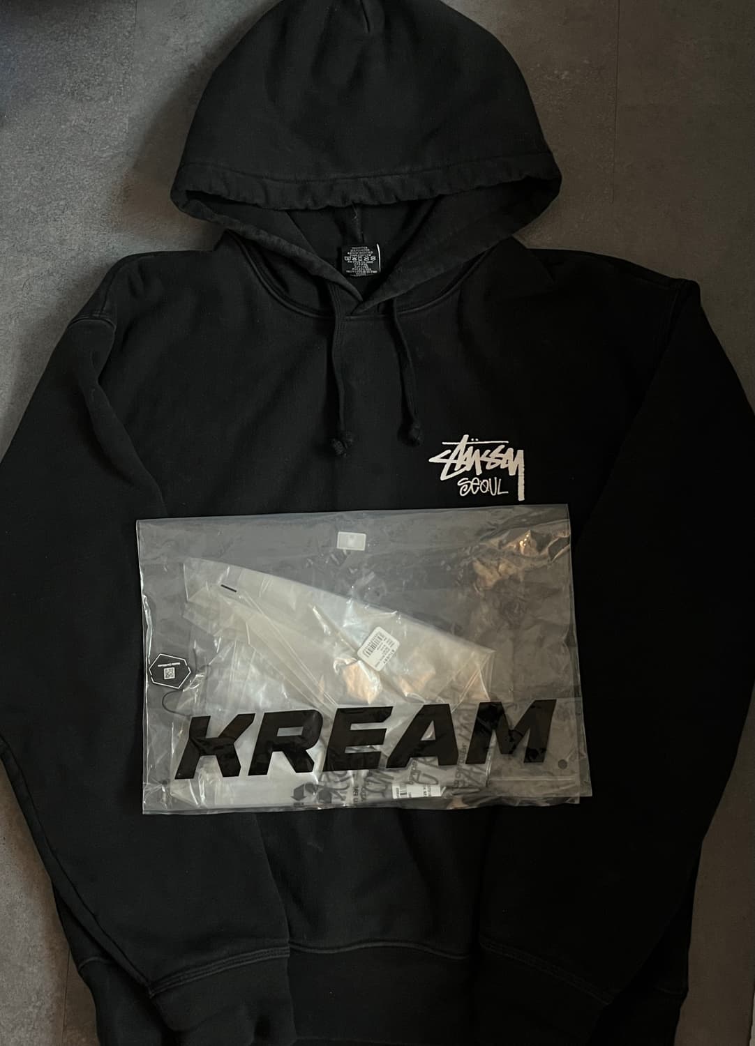 (크림구매) 스투시 서울 스탁 후드티 xl사이즈 상품이미지1