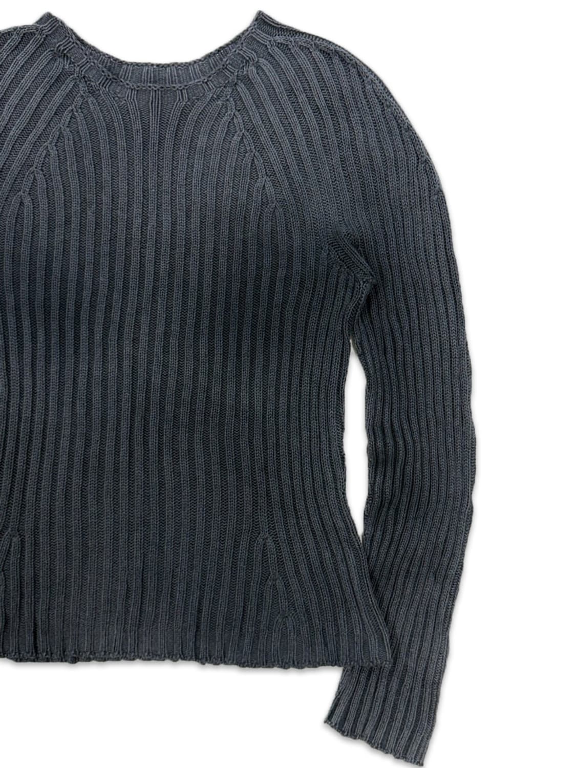 빈티지 네이비 나그랑 워싱 니트 상품이미지2