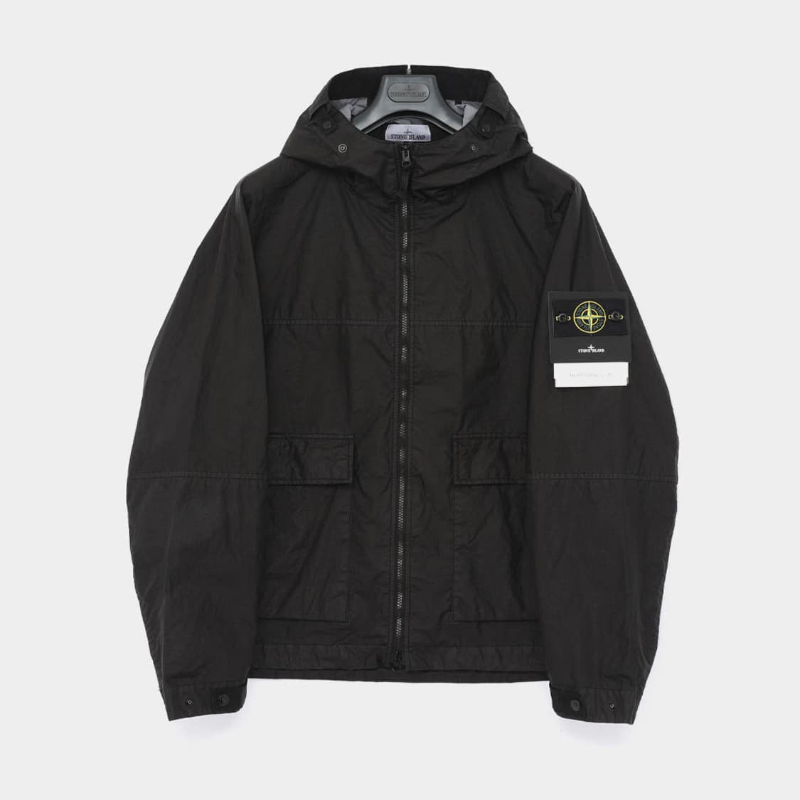 L] 스톤아일랜드 26ss 멤브라나 후드 자켓 블랙 3L TC 상품이미지1