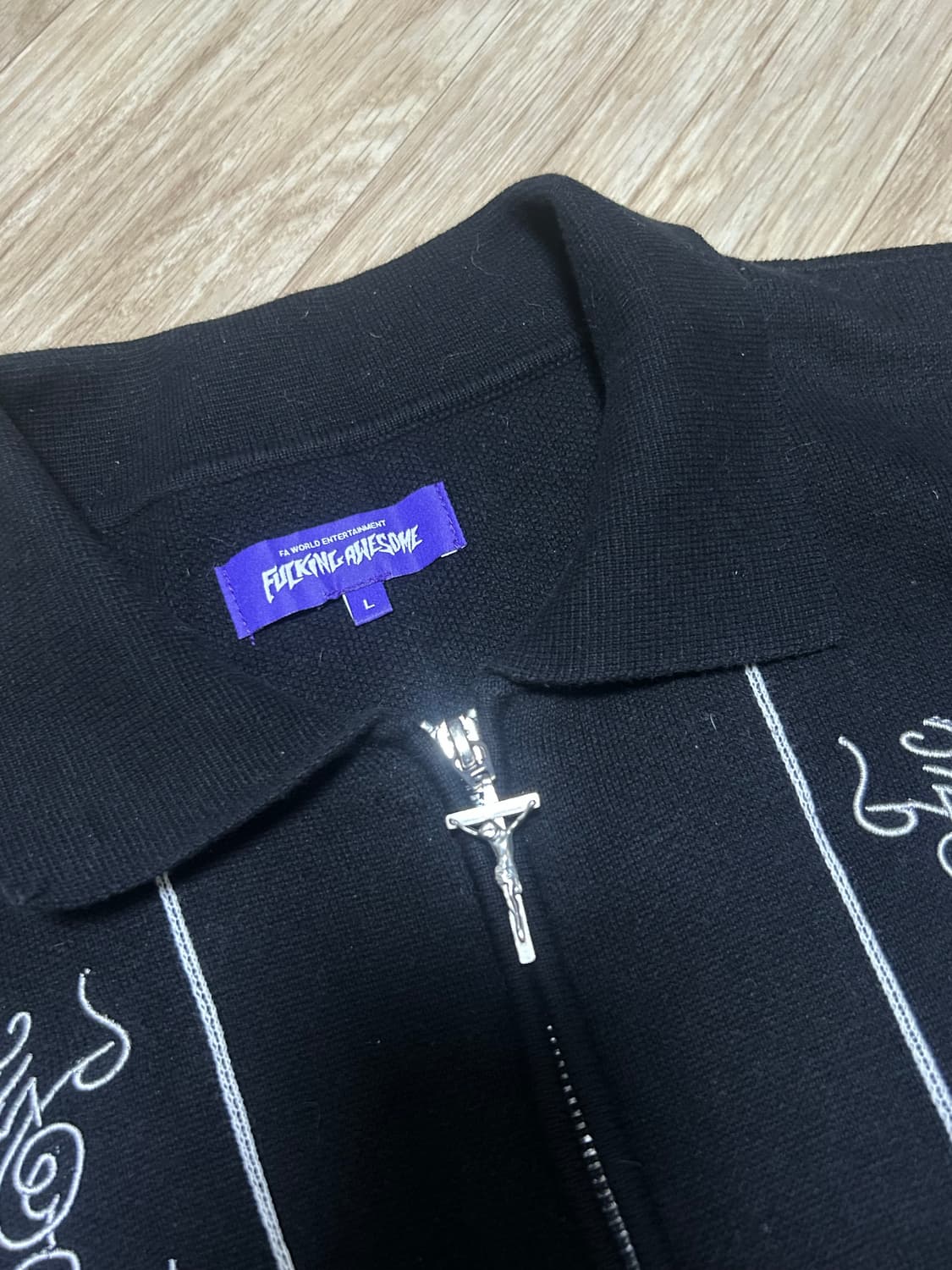 퍼킹어썸 니트집업 상품이미지2