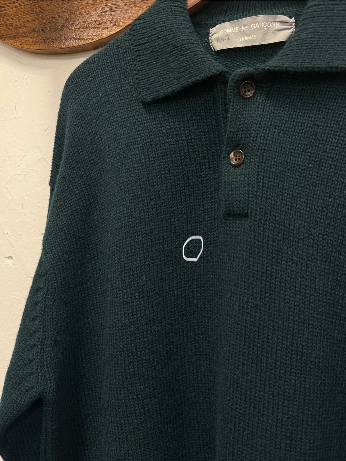 L) COMME des GARCONS HOMME Wool Knit Pol 상품이미지4