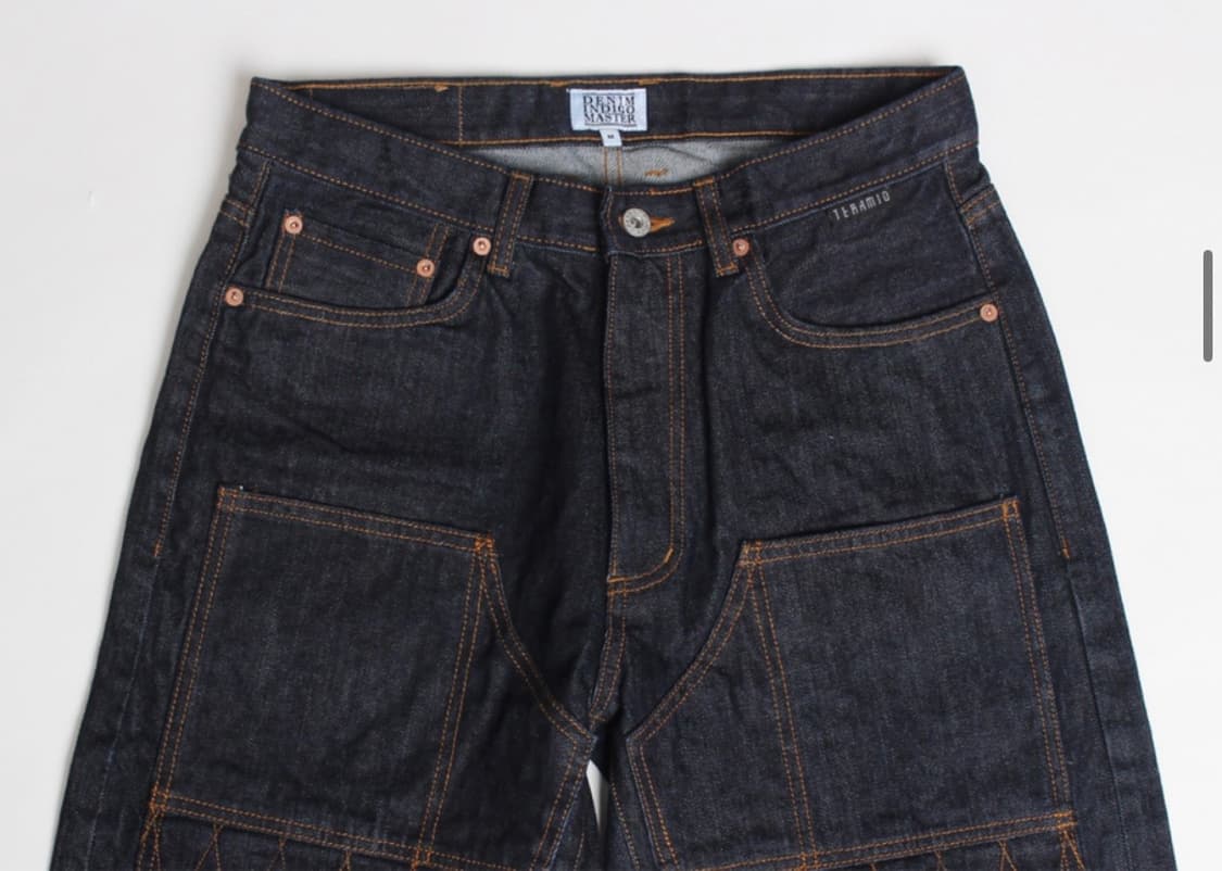 데님인디고마스터 더블니 바이커 데님 팬츠 상품이미지4