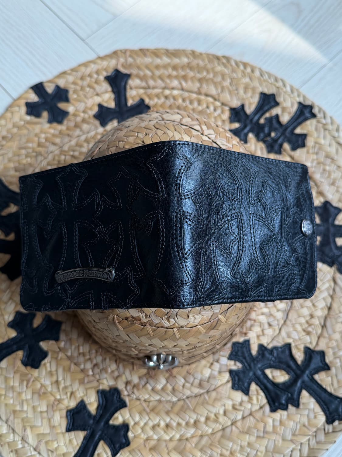 크롬하츠 블랙 패치 지갑 월렛 상품이미지6