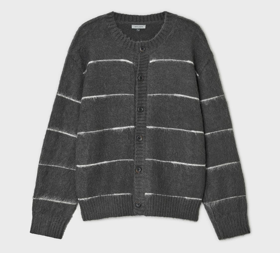 [4] 벨리에 브러쉬드 탐 가디건 그레이 상품이미지1