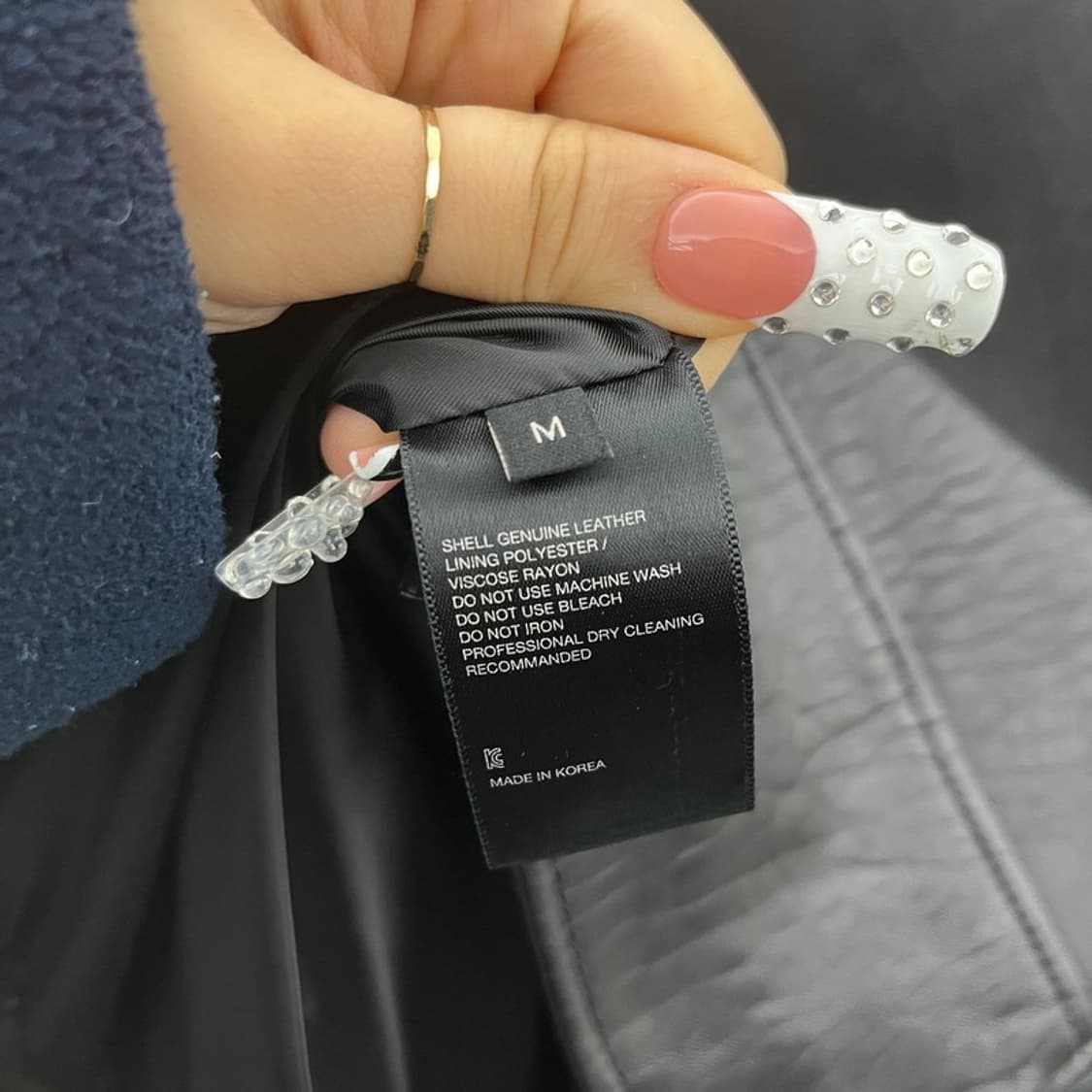 비바스튜디오 락시크 힙 바이커 라이더 가죽자켓 M C10058 상품이미지6