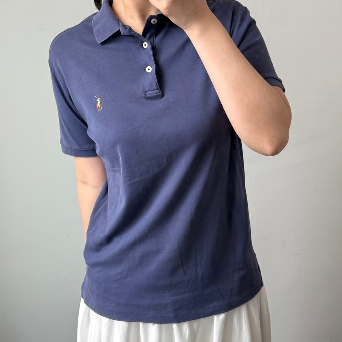 [M] 폴로 네이비 반팔티셔츠 상품이미지2