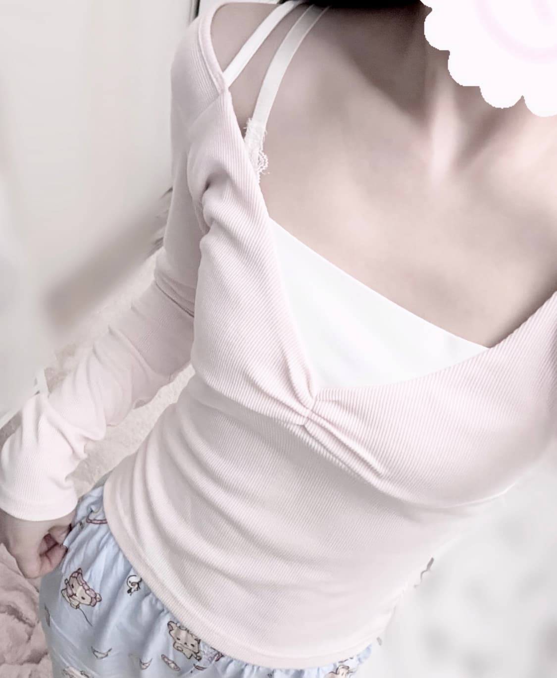 (급전) 클리시어 세레나데 셔링 레이어드 탑 ( 핑크 ) 판매 상품이미지2