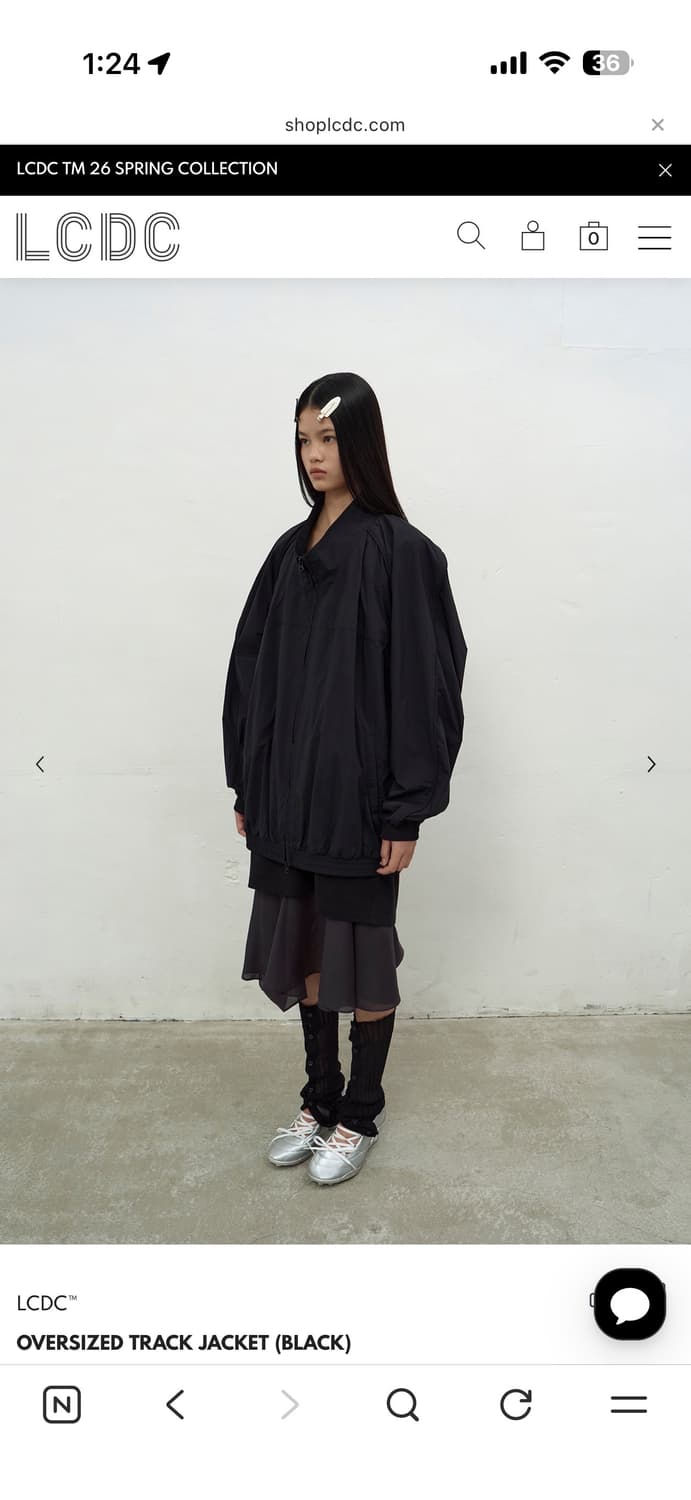 LCDC oversized track jacket 트랙자켓 바람막이 상품이미지2