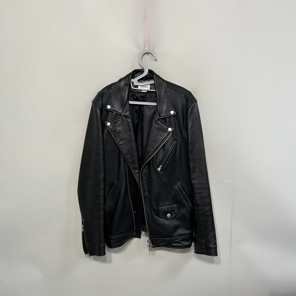커버낫 남성 양가죽 라이더 자켓 M 블랙 상태최상 상품이미지1