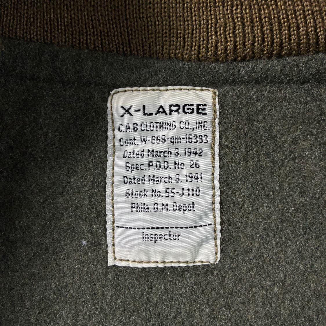 Cab colothig 캡 클로딩 90‘s몽키 탱커 자켓 상품이미지5