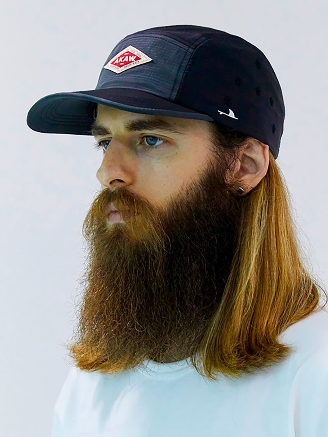 AKAW 아카우 투톤 캠프캡 러닝캡 모자 Size: Free Size   상품이미지1