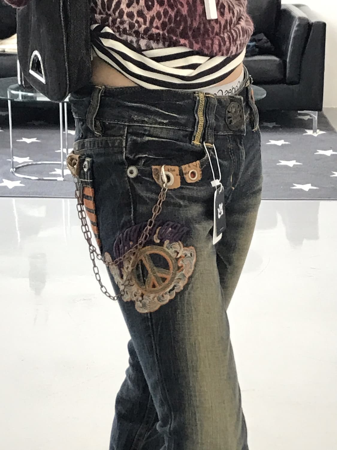 Red Pepper Detail Denim Jeans 상품이미지4