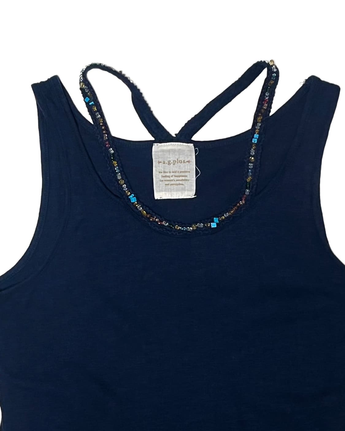 Navy beads sleeveless 상품이미지2