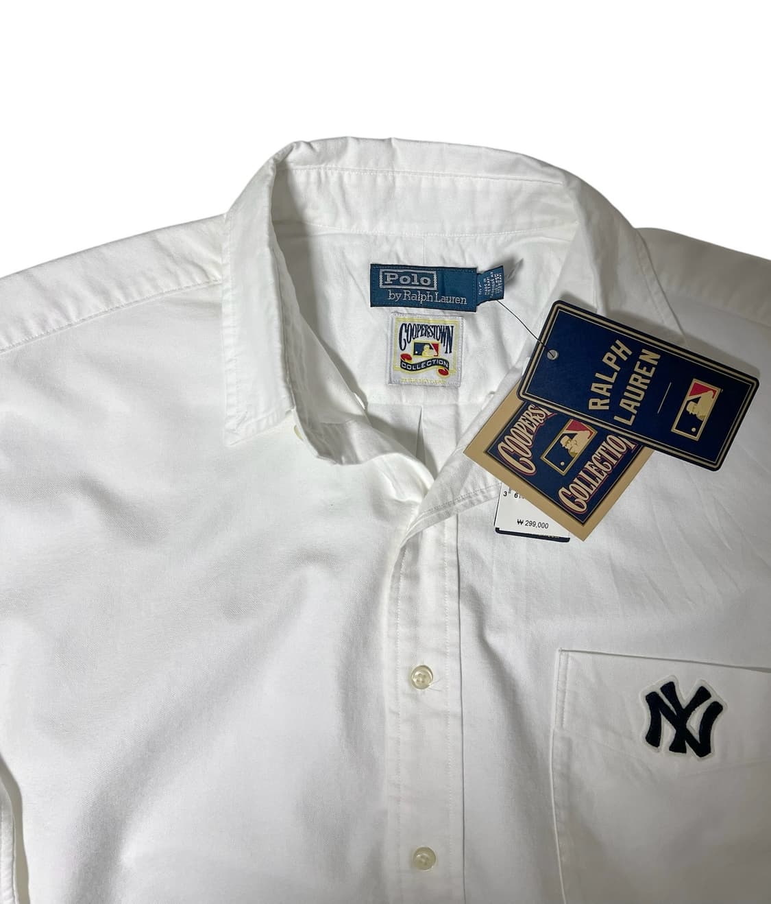 (새상품) 폴로 랄프로렌 뉴욕 양키스 콜라보 빅셔츠L 상품이미지2