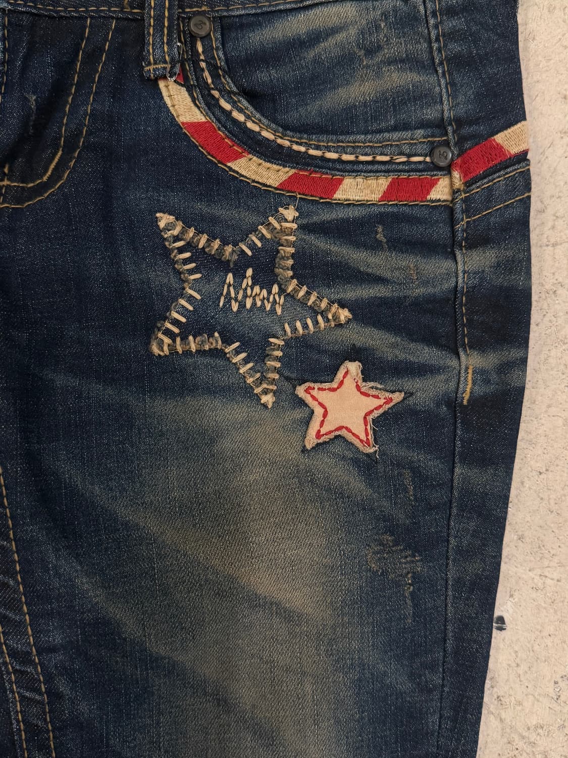 ROLITA JEANS 별 패치 포인트 진 상품이미지5