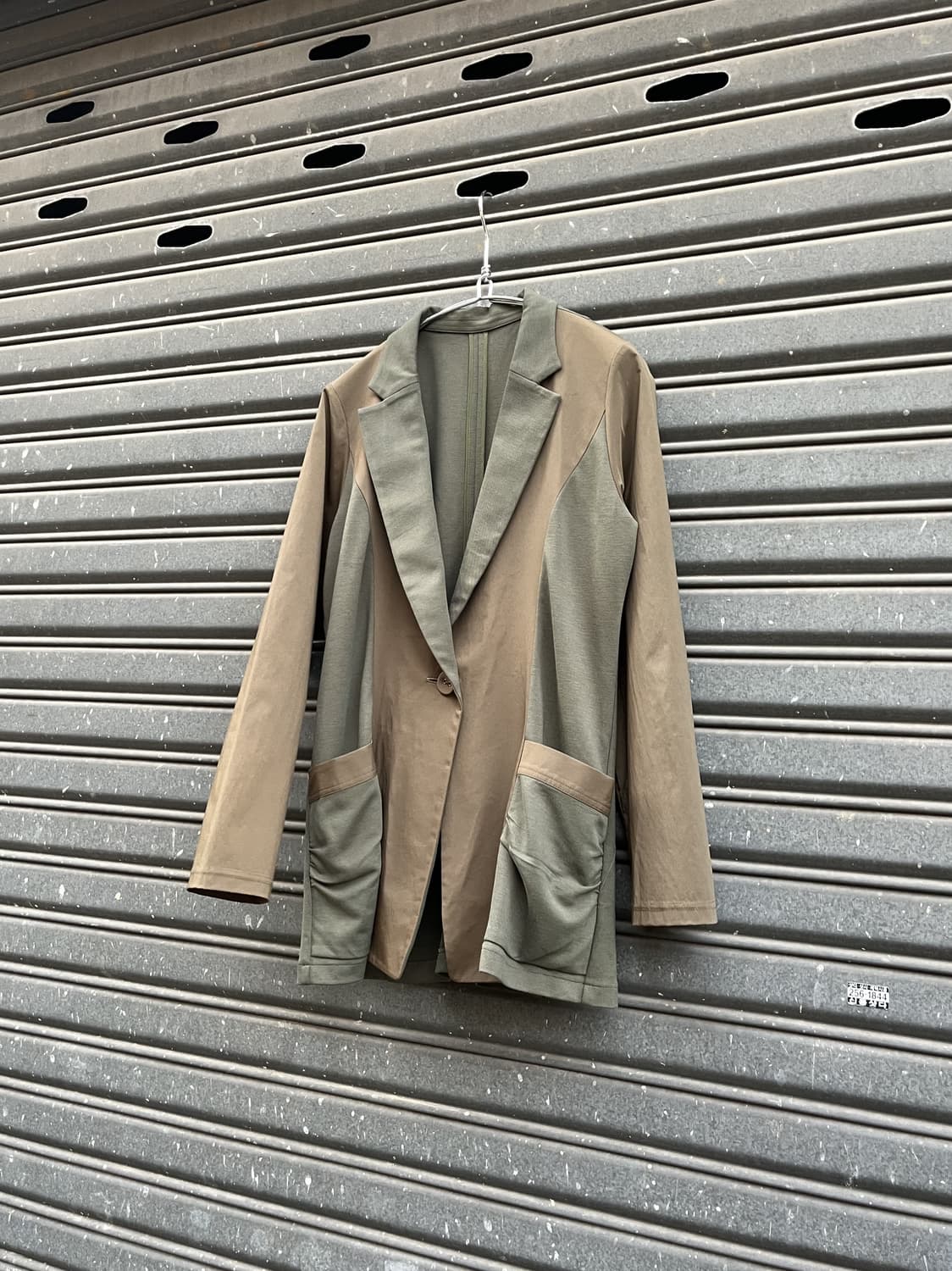 Vintage (maede in japan) 나일론 도킹 블레이저 상품이미지1