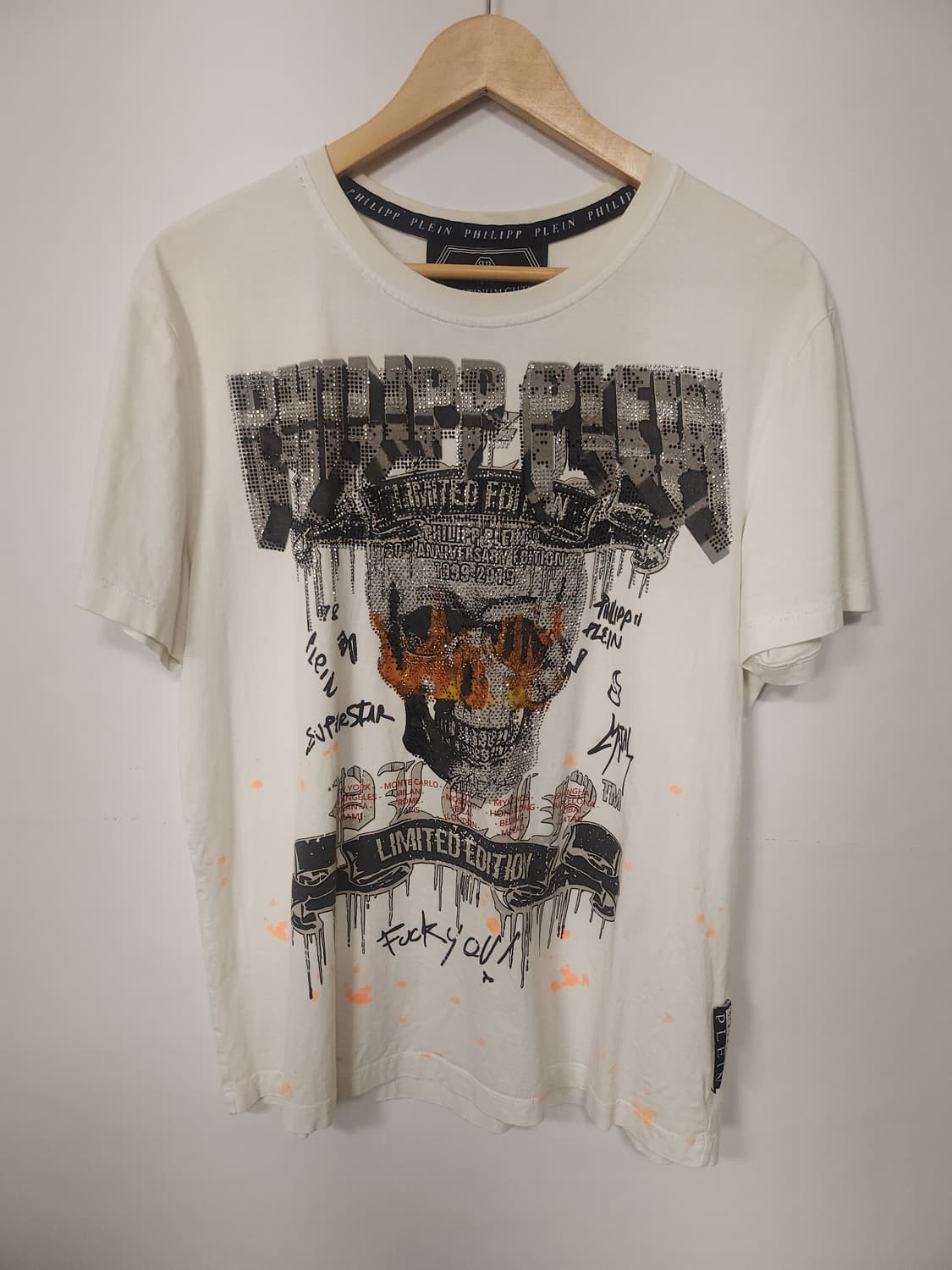 빈티지 필립플레인 스컬 반팔티셔츠 100 L 상품이미지1